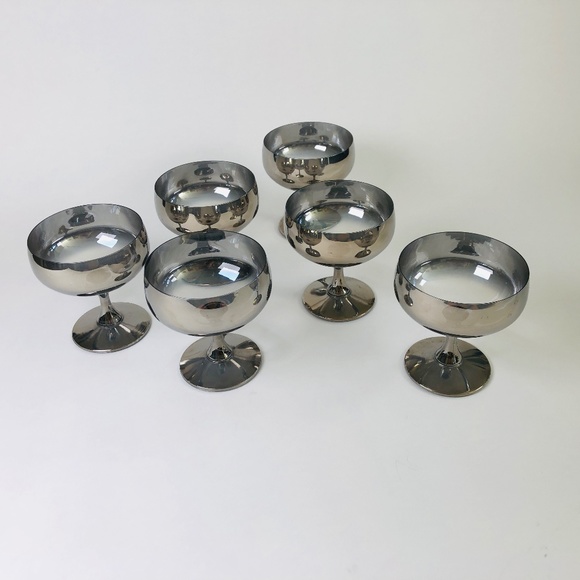 Vintage Fade Dessert Compotes - Set of Six - Picture 2 of 3
